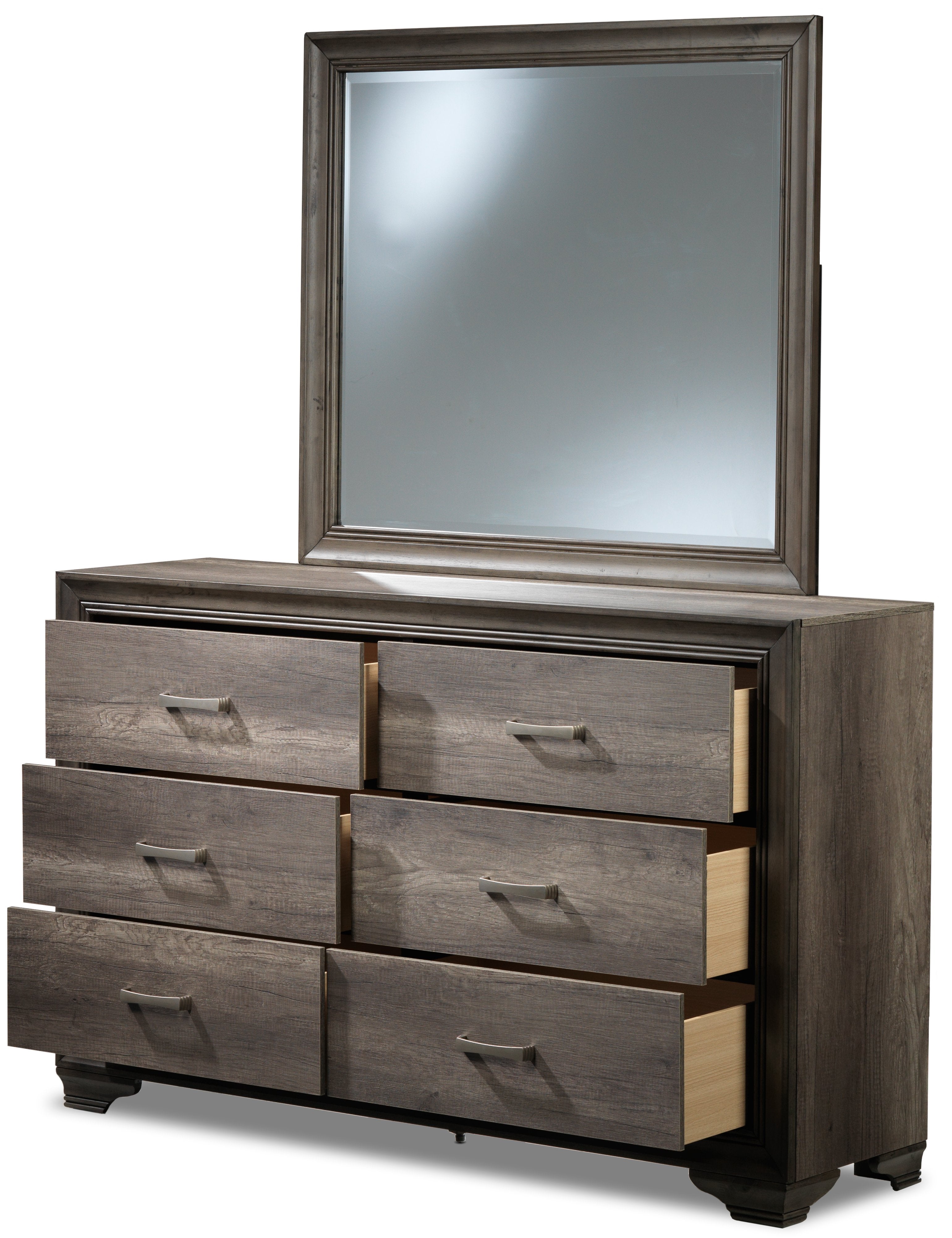 Sophie 6- Piece Full Bedroom Package - Weathered Grey