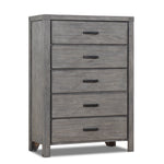 Copeland 5-Drawer Chest - Wire-Brushed Grey