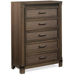 Rossco 5-Drawer Chest - Rustic Oak