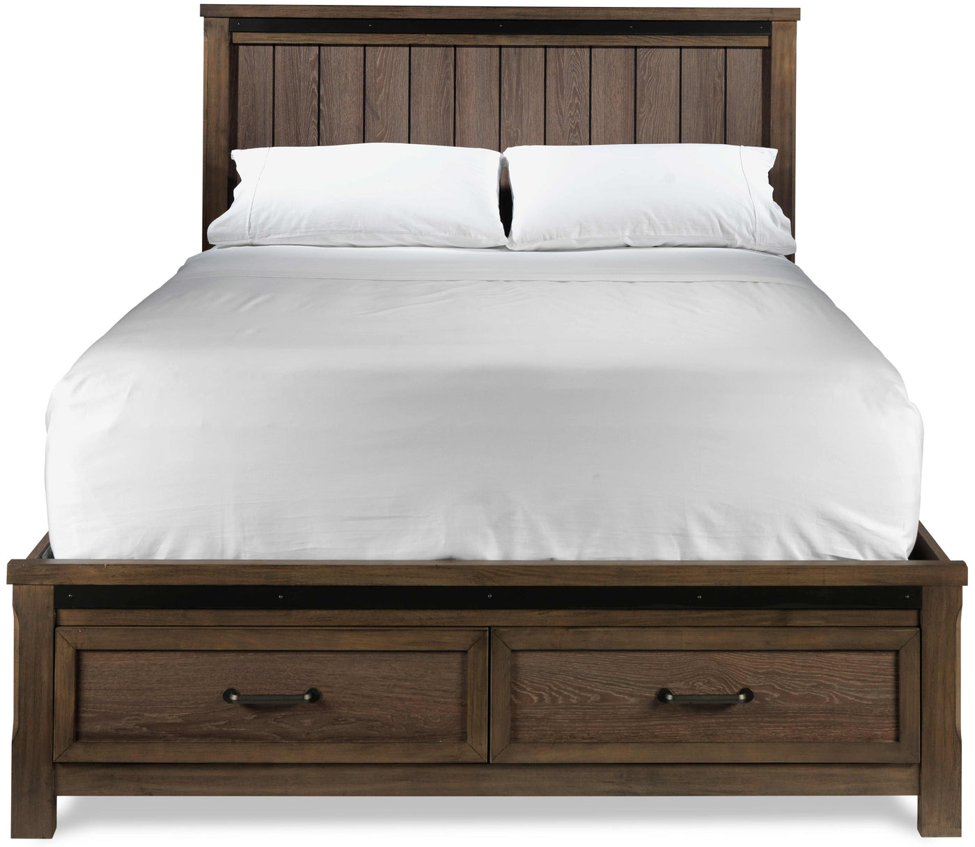 Rossco 3-Piece Queen Storage Bed - Rustic Oak