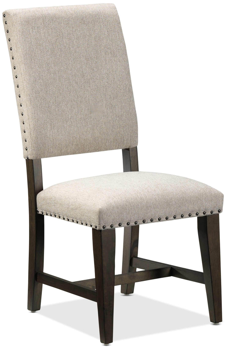 Flanigan Dining Chair - Beige and Espresso | Leon's