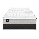 Sealy Shimmery Cushion Firm Twin Mattress and Boxspring Set