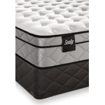 Sealy Shimmery Cushion Firm Twin Mattress and Boxspring Set
