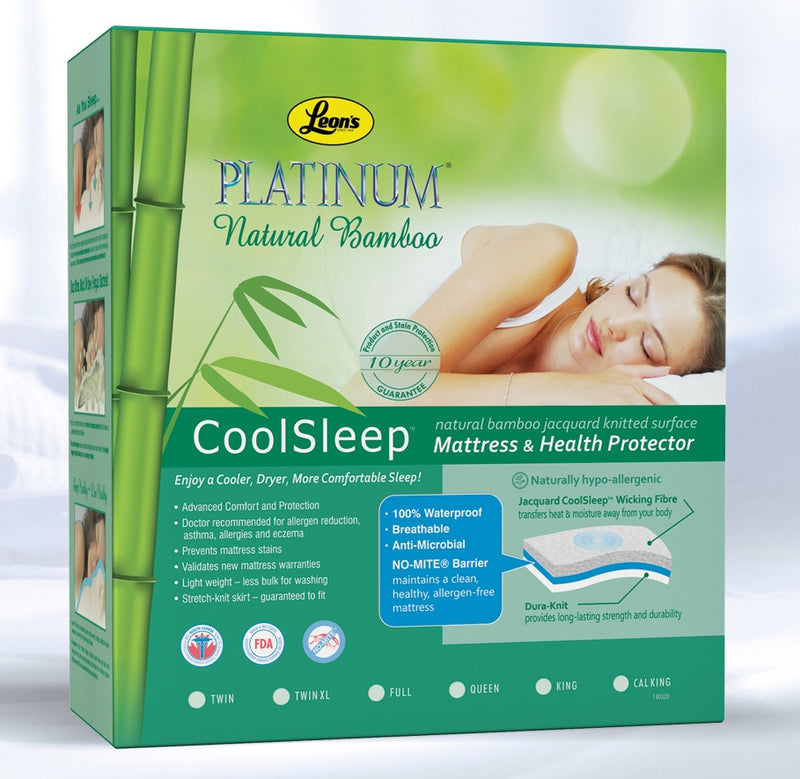 Platinum Twin XL Mattress Health Guard Bamboo Leon's