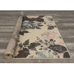 Fiona 5'3" X 7'4" Flowers Rug - Cream Pink Area Rug