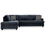 Anatasia 2-Piece Sectional with Left-Facing Chaise - Navy