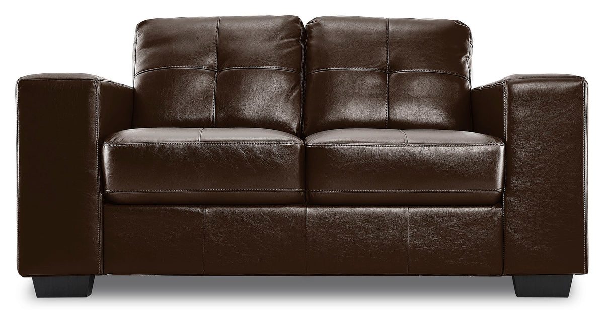 Meldrid Loveseat - Dark Brown