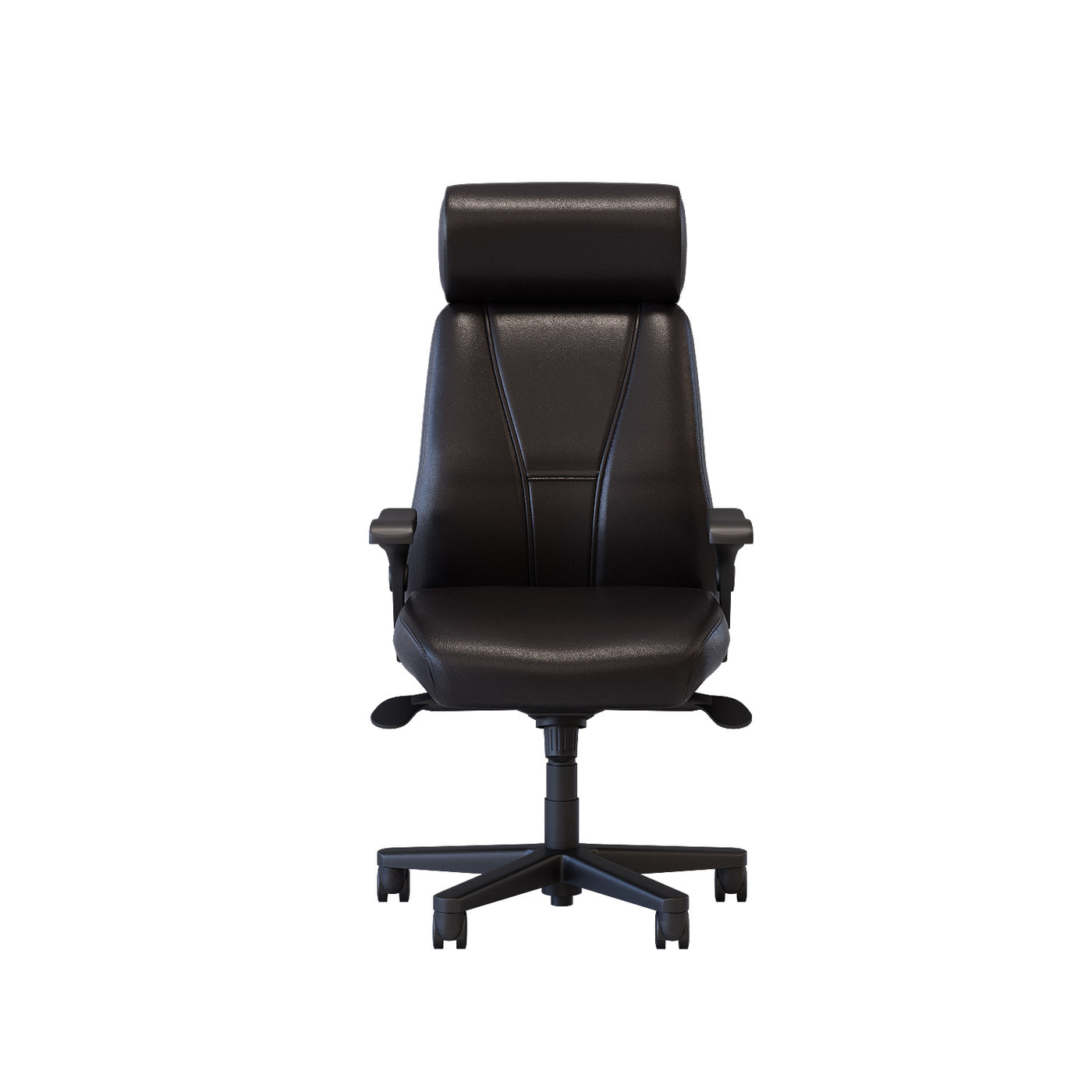 Benjamin Leather Plus Office Chair - Black