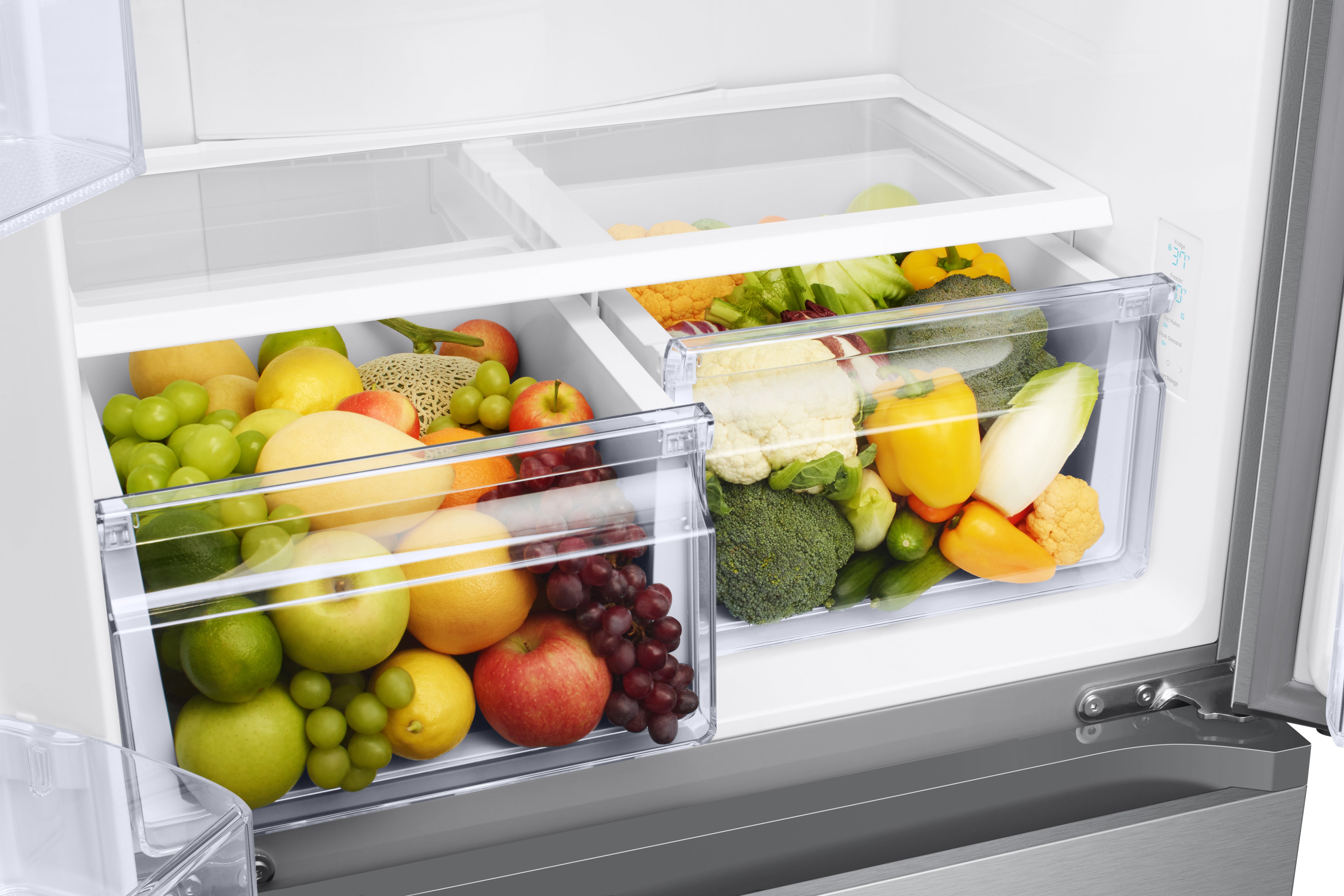 Samsung 33" 17.5 Cu. Ft. Stainless Steel Counter-Depth French Door Refrigerator - RF18A5101SR/AA