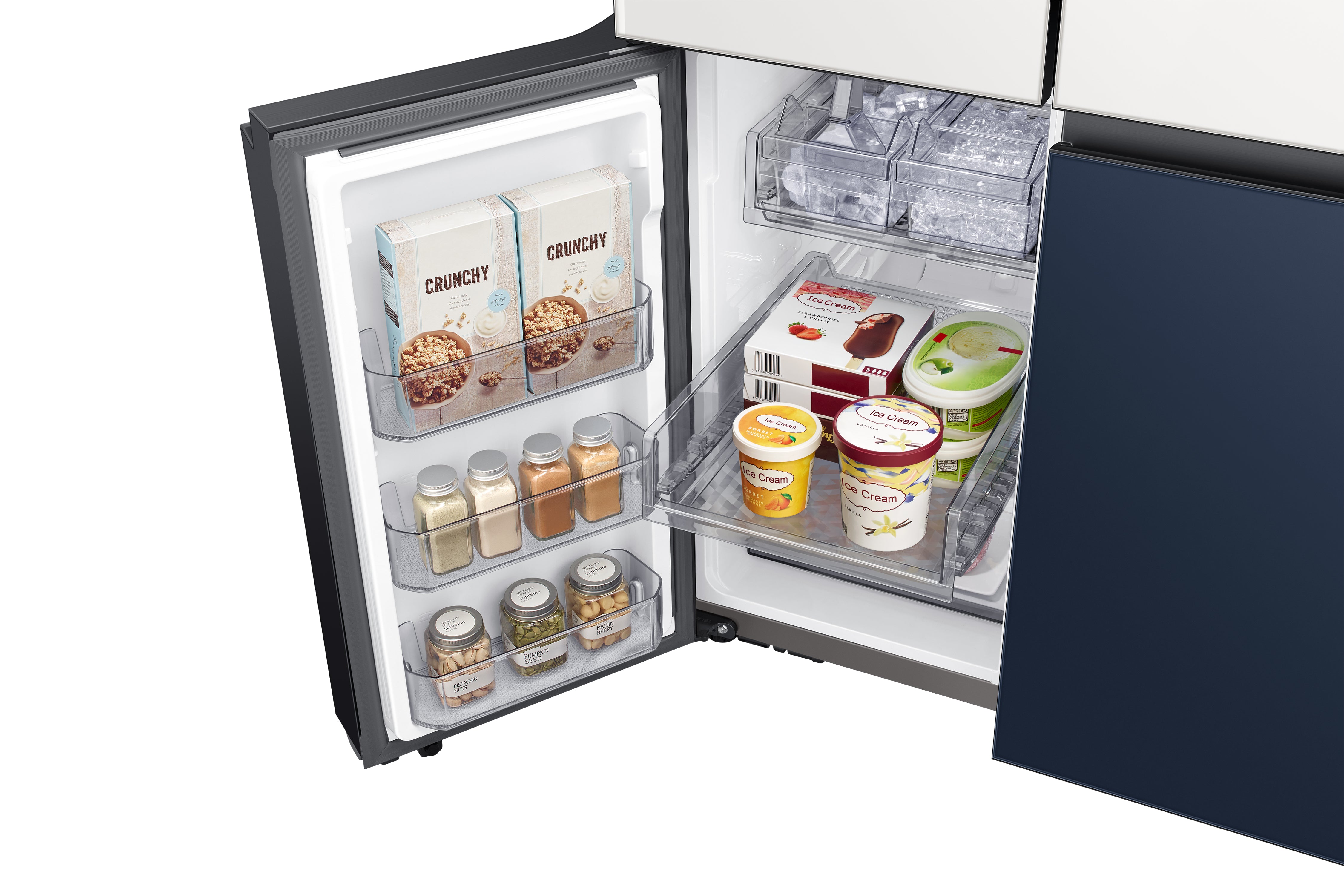 Samsung Smart Counter Depth BESPOKE 4-Door Flex™ Refrigerator and Samsung 43" The Frame TV