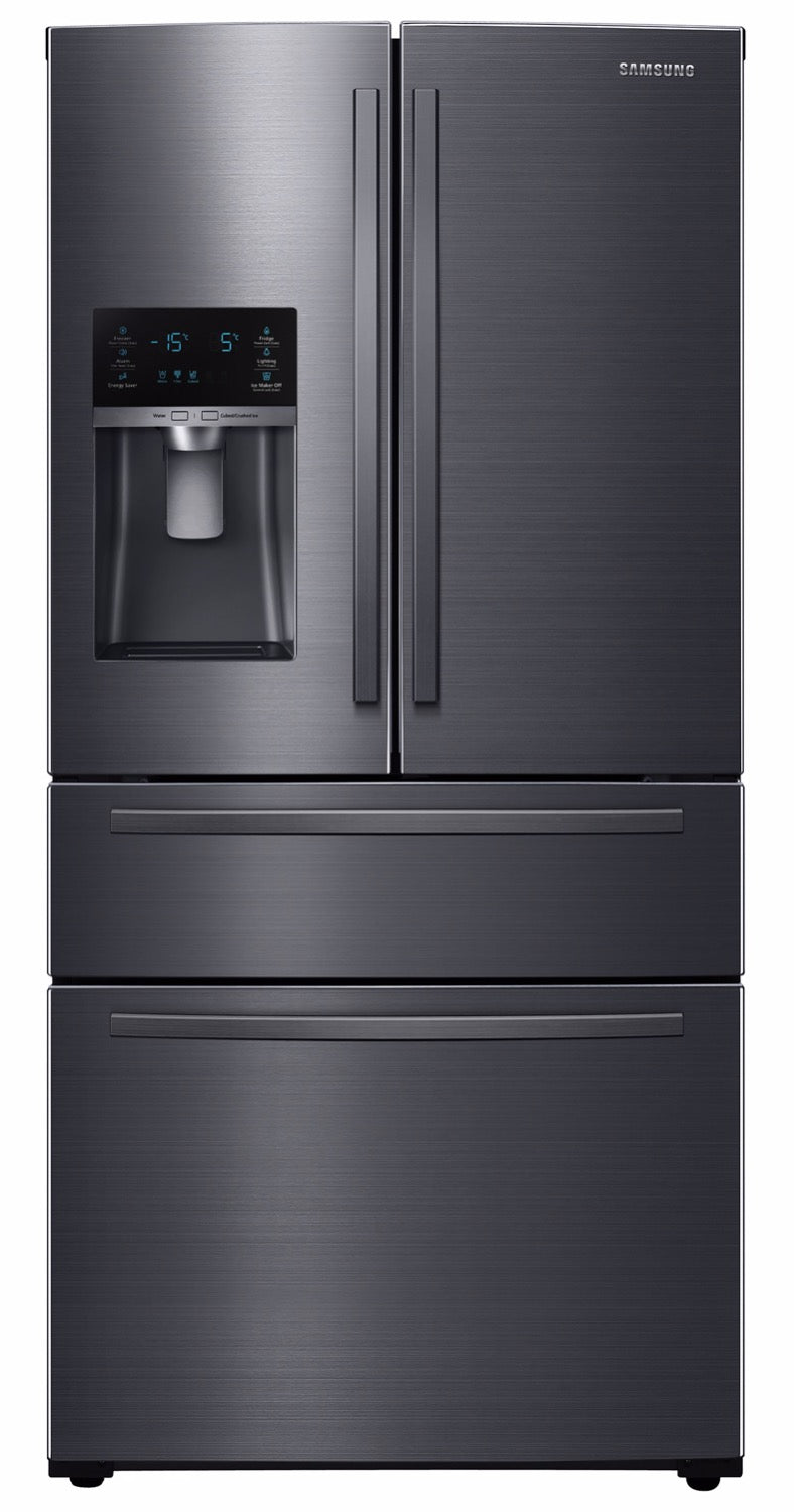 Samsung Black Stainless Steel French Door Refrigerator with Twin Cooling Plus (24.7 Cu.Ft.) - RF25HMIDBSG/AA