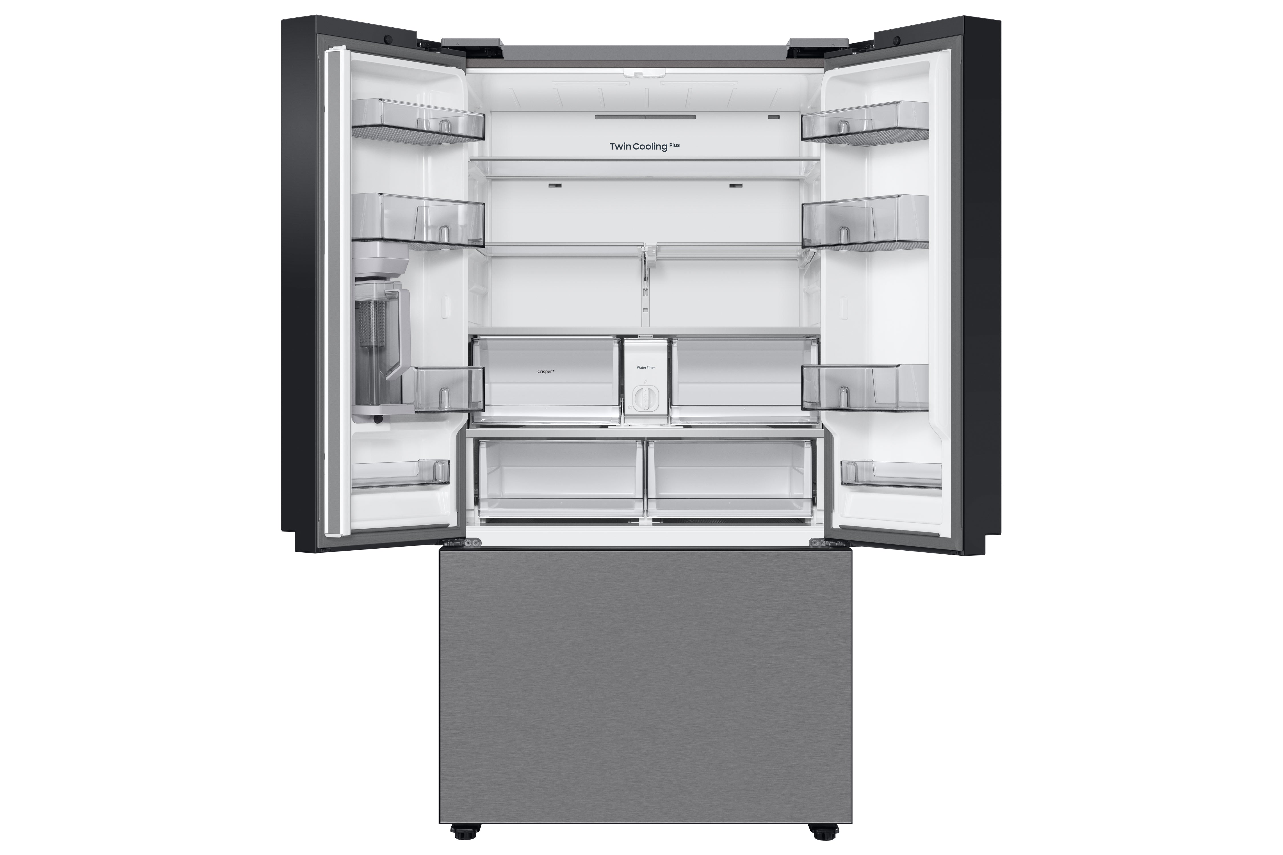 Samsung BESPOKE 36" 30.1 Cu. Ft. Stainless Steel French Door Refrigerator - RF30BB6200QLAA