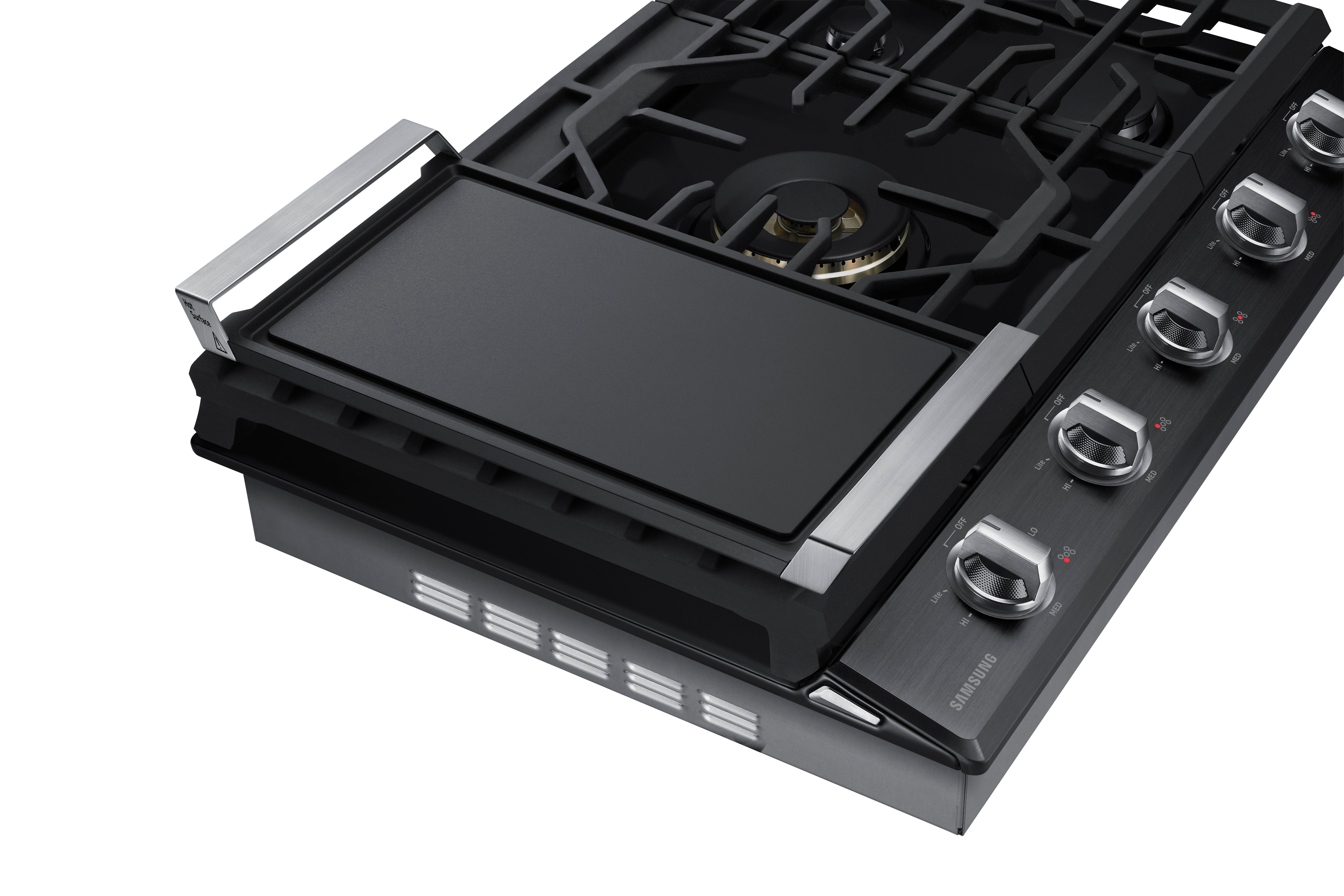 Samsung Black Stainless Steel 30" Gas Cooktop - NA30N7755TG/AA