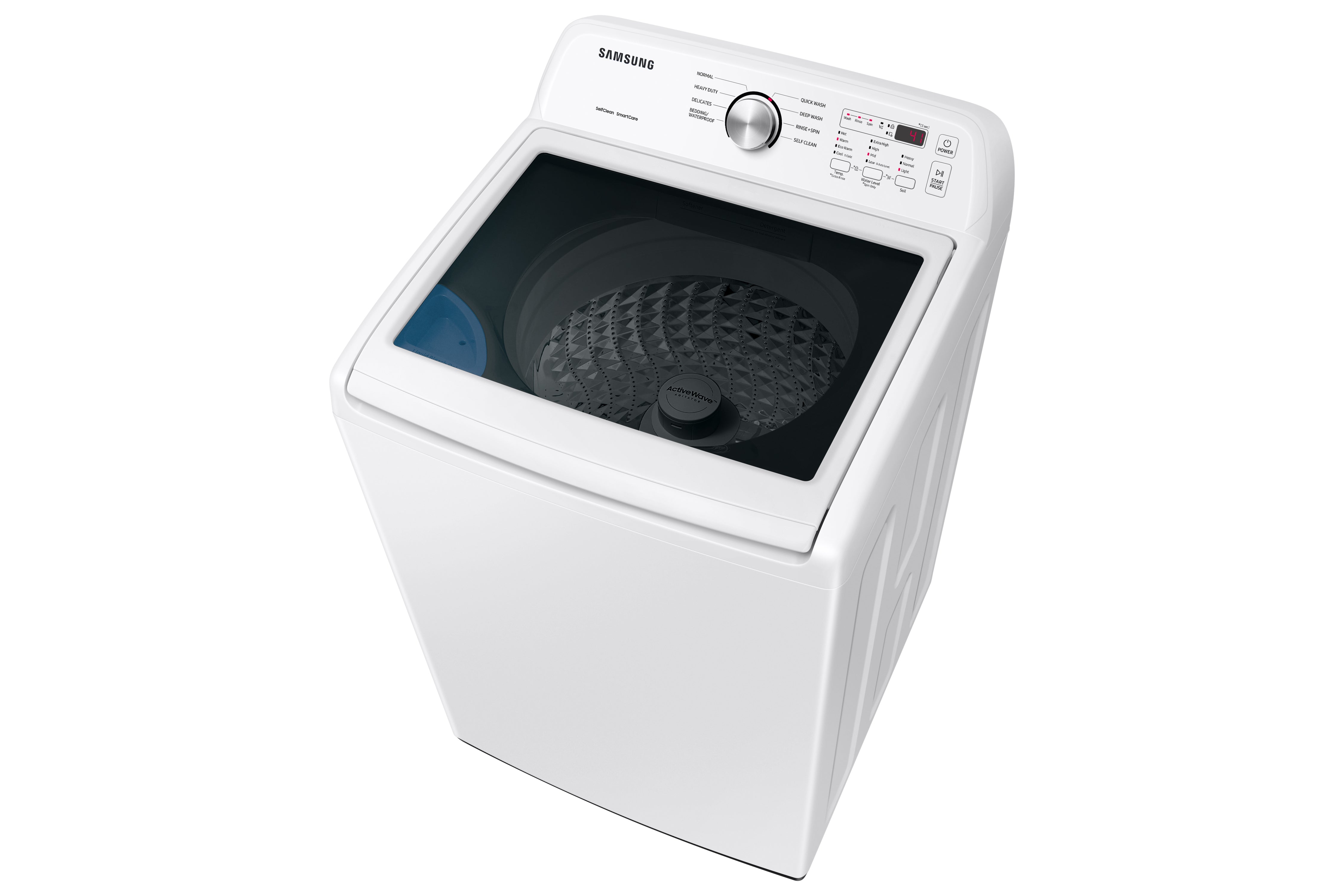 Samsung White Top Load Washer with ActiveWave Agitator (5.0 Cu.Ft) - WA44A3205AW/A4