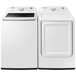 Samsung White Top-Load Washer (5.0 cu. ft.) & Electric Dryer (7.2 cu. ft.) - WA44A3205AW/DVE45T3200W