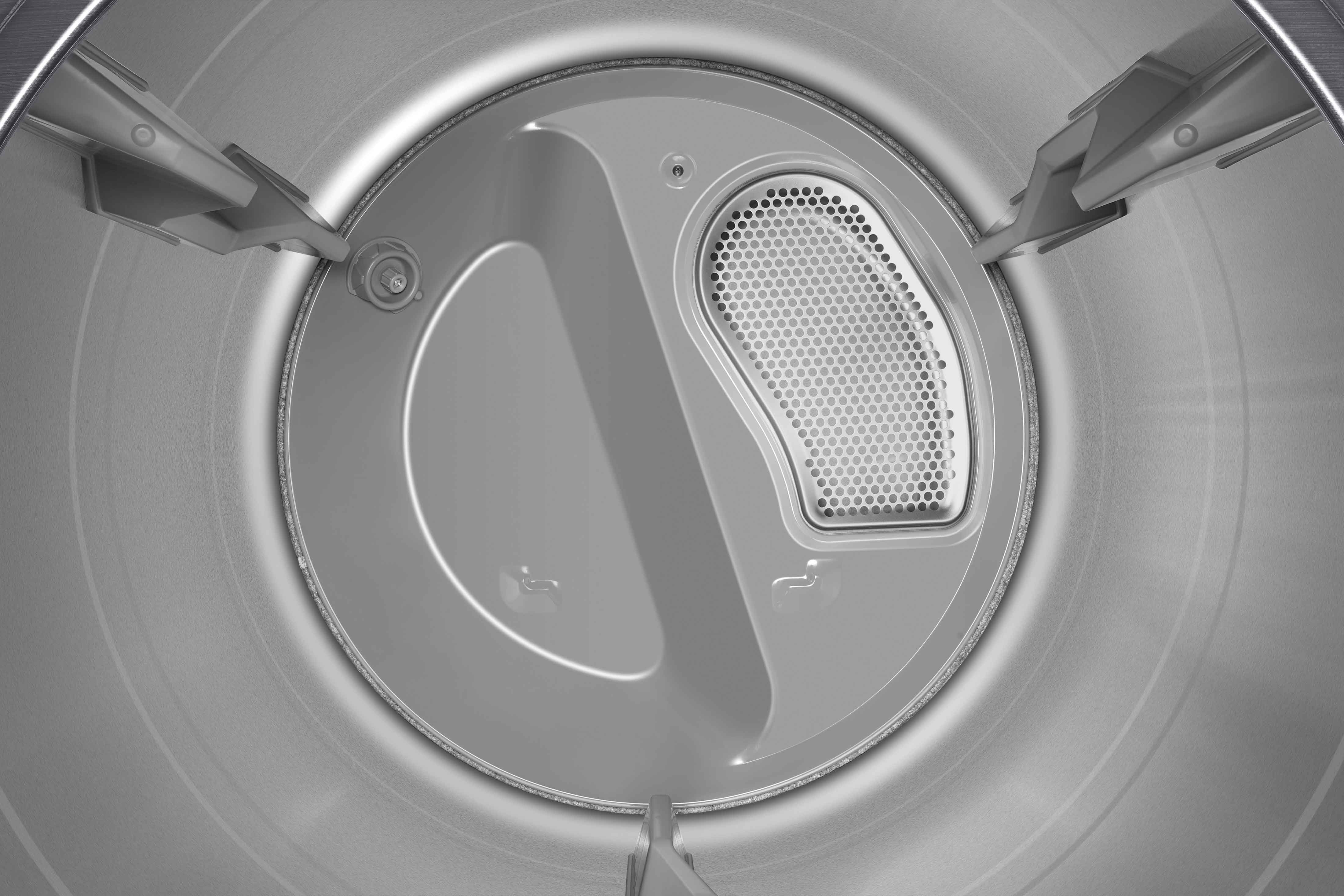 Samsung Black Stainless Steel Front Load Dryer with Steam Sanitize (7.5 Cu.Ft) -DVE50R8500V/AC