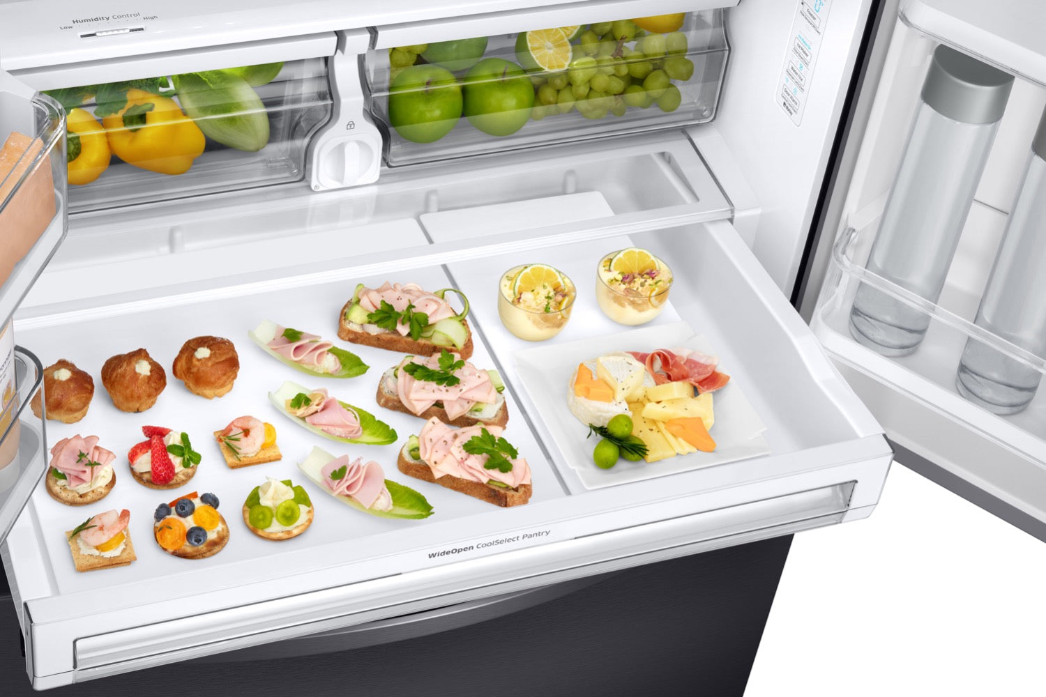 Samsung Black Stainless Steel Counter Depth French Door Refrigerator (22.6 Cu.Ft) - RF23R6201SG/AA