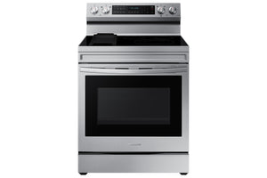 Samsung Stainless Steel Freestanding Electric True Convection Range with Air Fry and Wi-Fi (6.3 Cu.Ft) - NE63A6711SS/AC