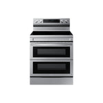 Samsung Stainless Steel 30" Dual Door Electric Freestanding Range with Air Fry (6.3 Cu. Ft.) - NE63A6751SS/AC