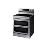Samsung Stainless Steel 30" Dual Door Electric Freestanding Range with Air Fry (6.3 Cu. Ft.) - NE63A6751SS/AC