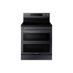 Samsung Black Stainless Steel 30" Dual Door Electric Freestanding Range with Air Fry (6.3 Cu. Ft.) - NE63A6751SG/AC