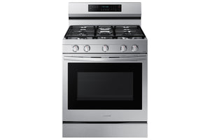 Samsung Stainless Steel Gas True Convection Range with Wi-Fi and Air Fry (6.0 Cu.Ft) - NX60A6711SS/AA