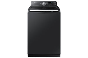 Samsung Black Stainless Steel Top Load Washer (5.8 Cu. Ft.) - WA50T7455AV/A4