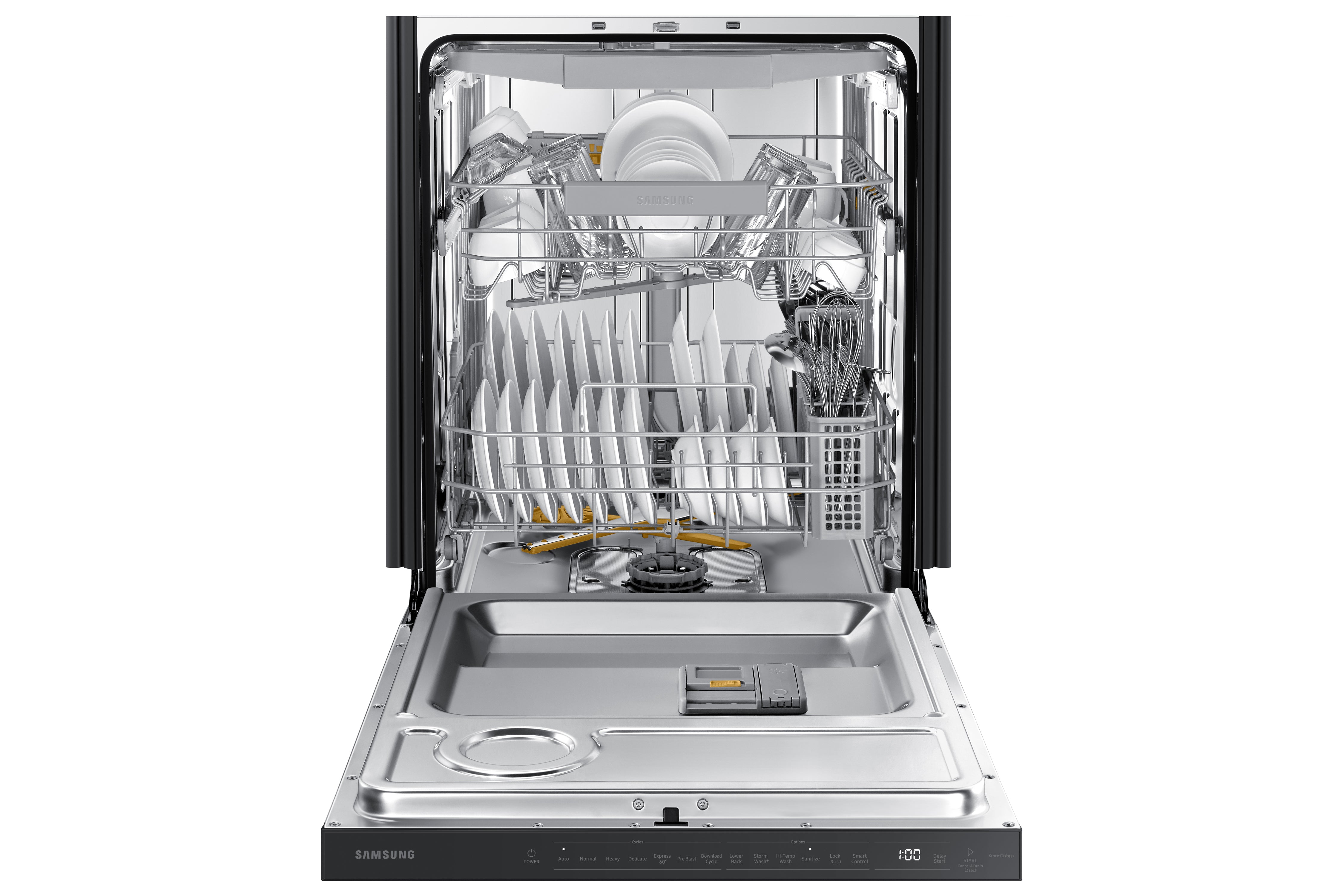 Samsung Black Stainless Built-In Dishwasher with AutoRelease - DW80B6060UG/AC
