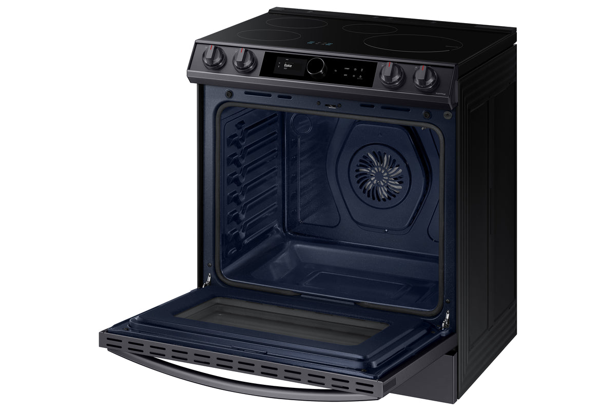 Samsung Black Stainless Steel Slide-In Induction Range with Wi-Fi and Air Fry (6.3 Cu.Ft) - NE63T8911SG/AC