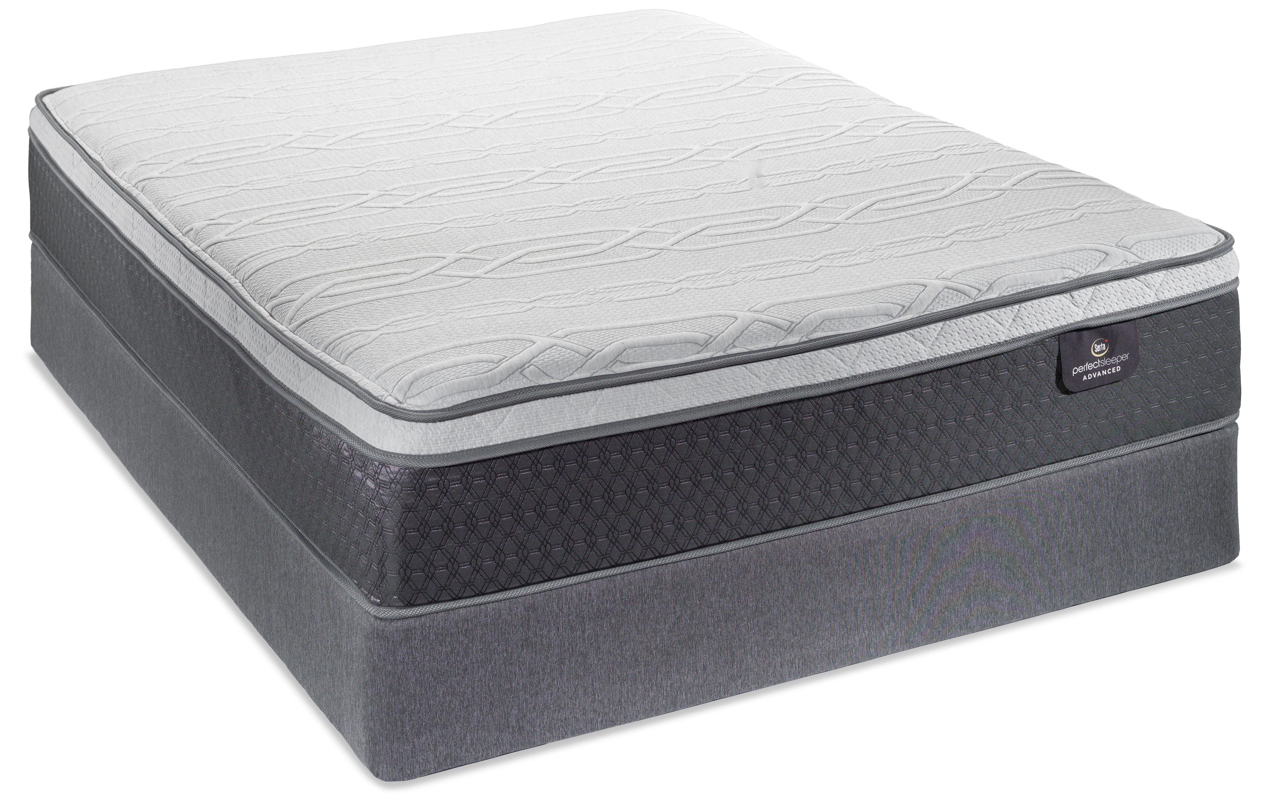 Serta Lush Plush Twin Mattress and Boxspring Set