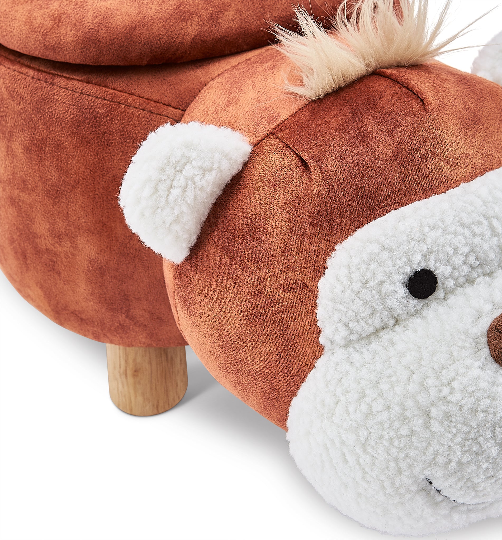 Monkey Storage Ottoman - Brown