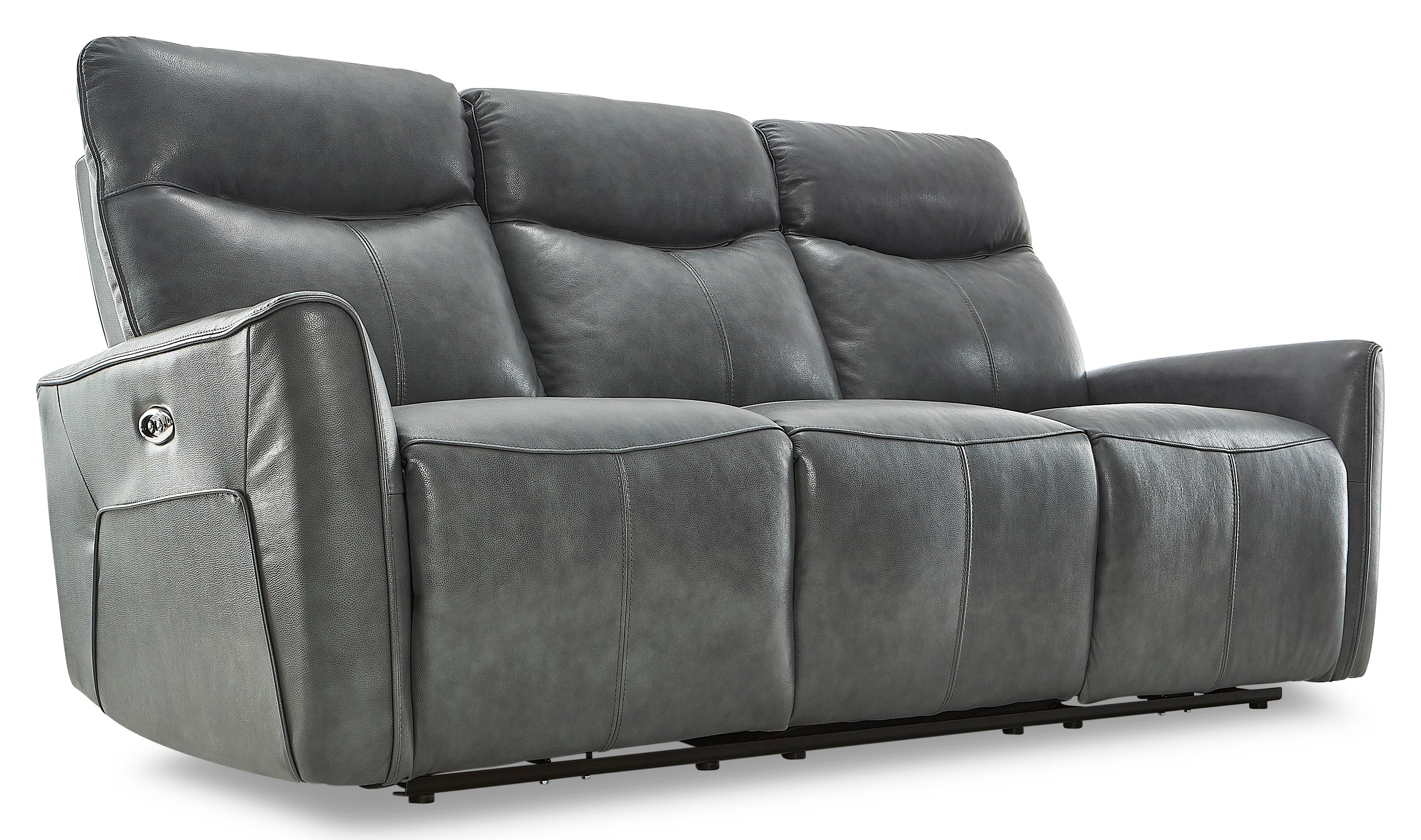 Malcolm Power Reclining Sofa - Ice Grey