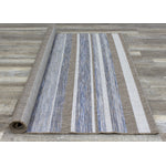 Euclid 3'11" X 5'7" Indoor/Outdoor Banded Rug - Grey Brown Area Rug