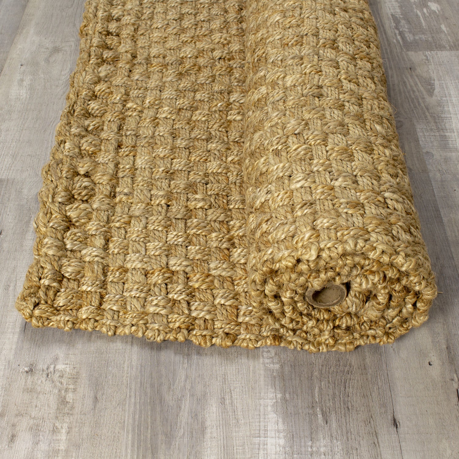 Jute 2'8" X 4'11" Basketweave Rug - Beige Area Rug