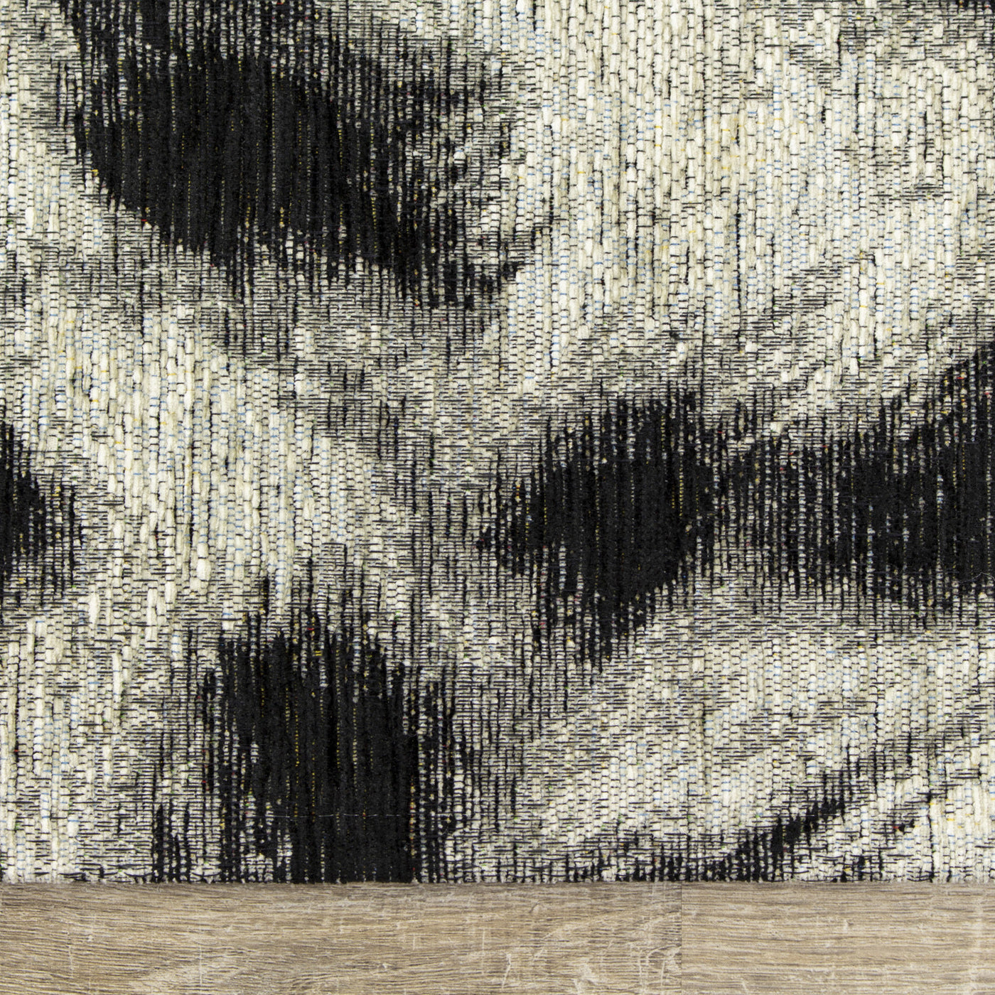 Kathy 5'1" X 7'7" Leopard Print Rug - Grey Black  Area Rug