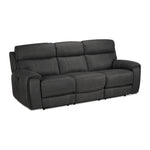 Martin Power Reclining Sofa - Dark grey