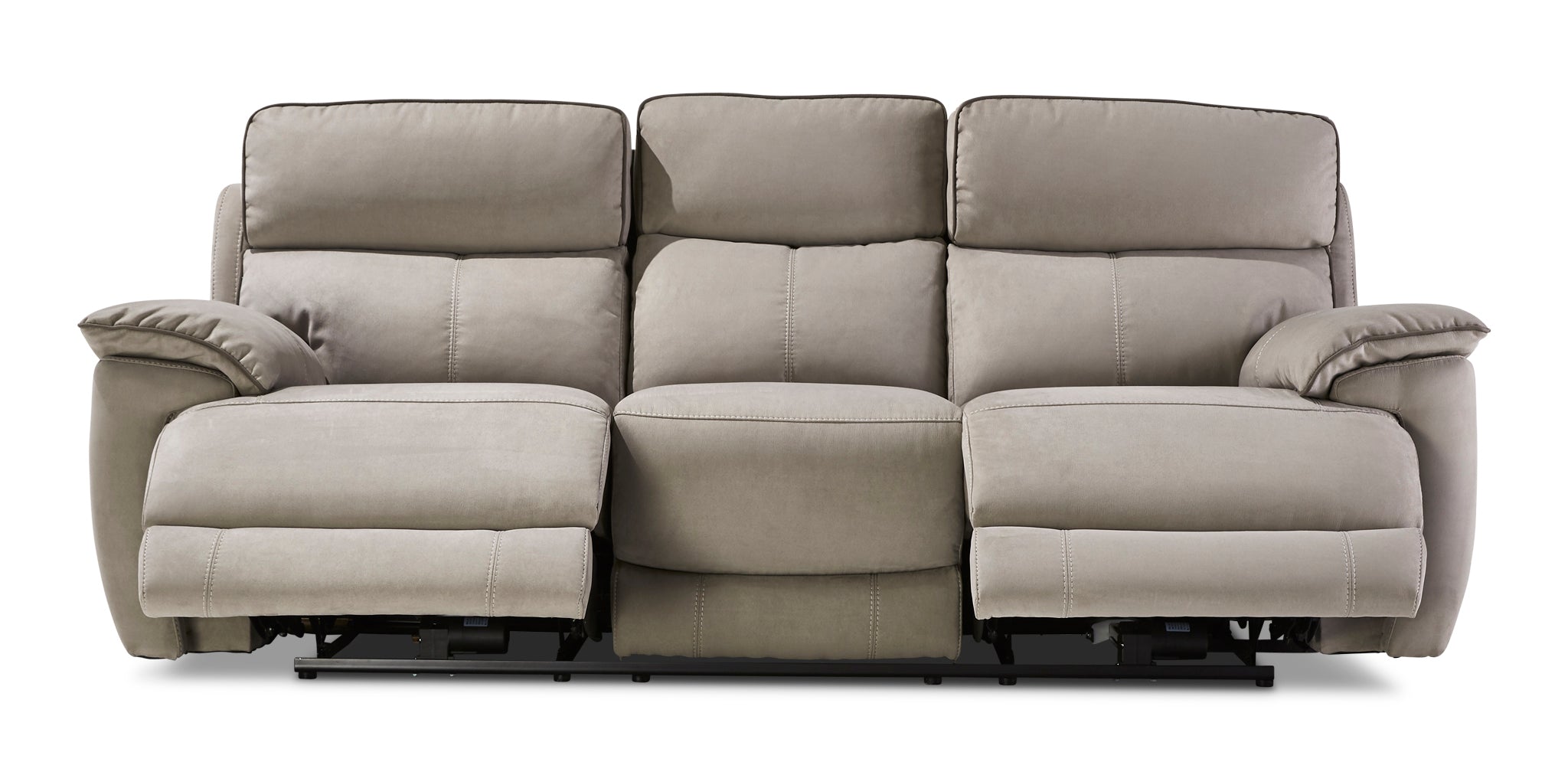 Memphis Dual Power Reclining Sofa - Silver Grey