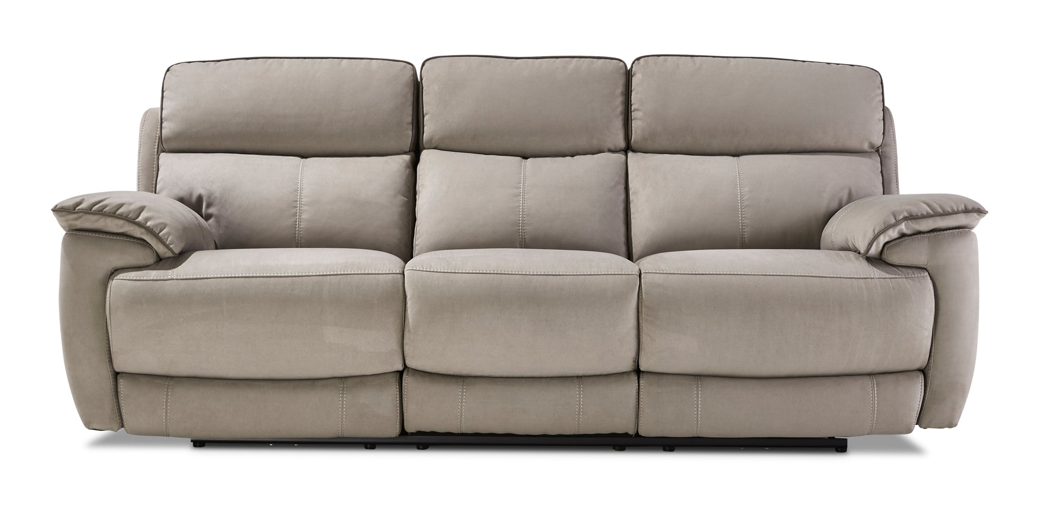 Memphis Dual Power Reclining Sofa - Silver Grey