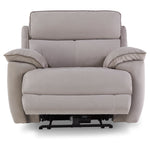 Memphis Dual Power Recliner - Silver Grey