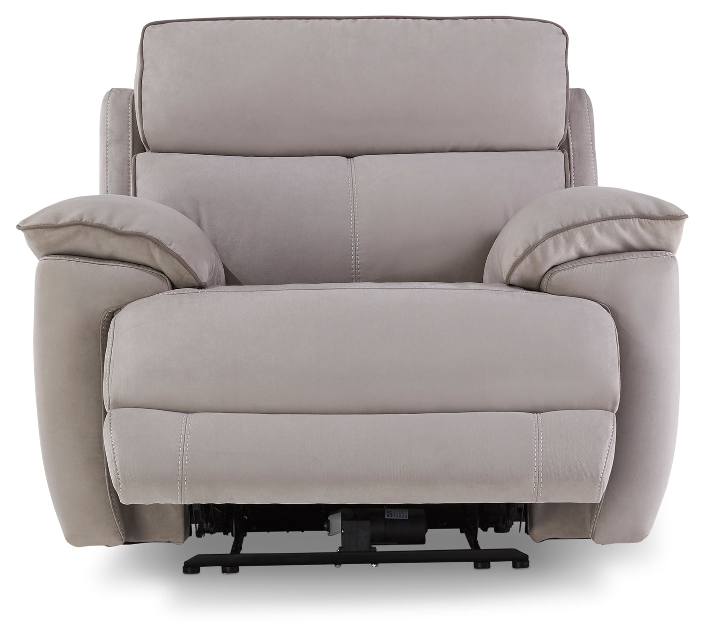 Memphis Dual Power Recliner - Silver Grey