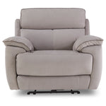 Memphis Dual Power Recliner - Silver Grey