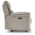 Memphis Dual Power Recliner - Silver Grey