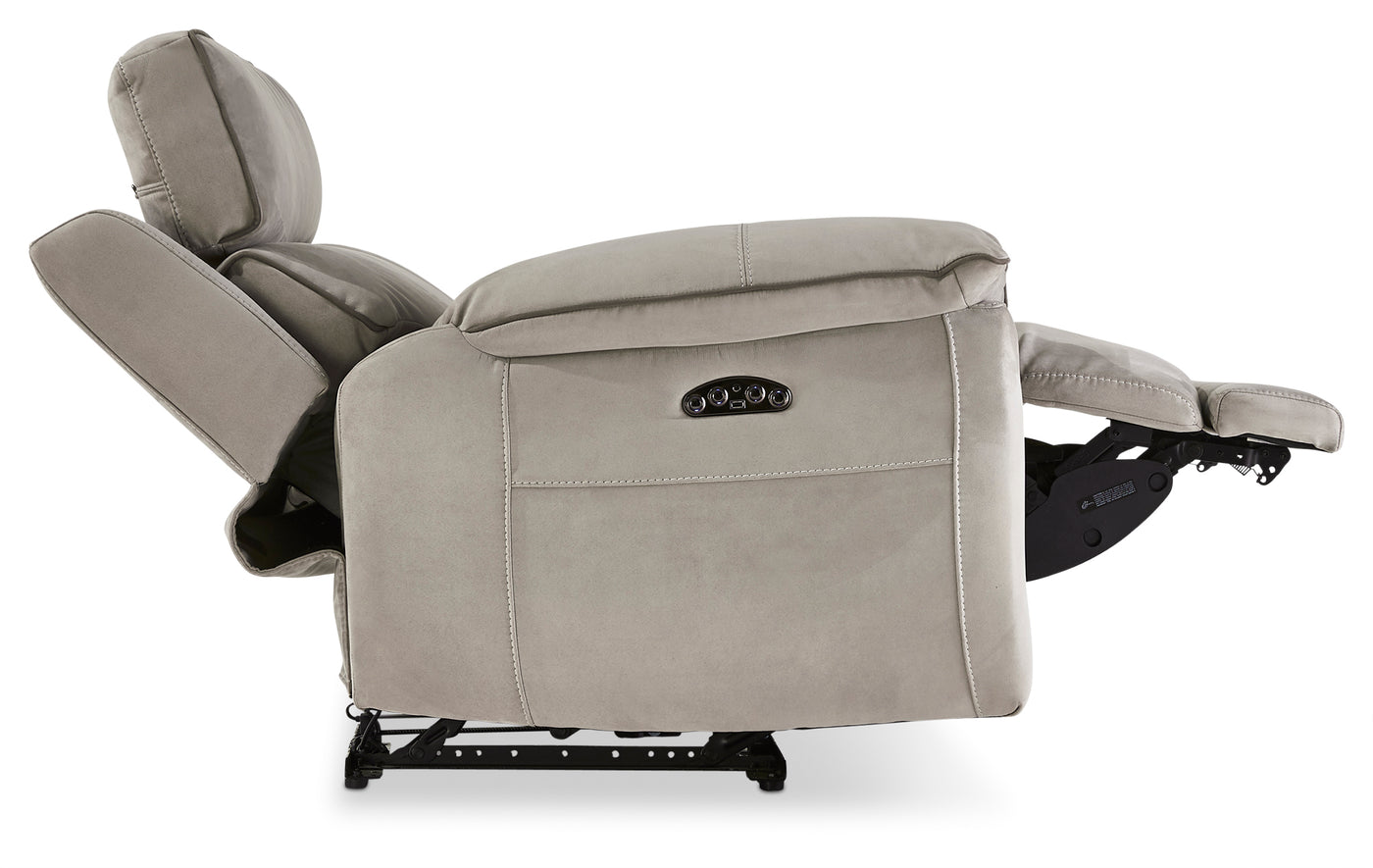 Memphis Dual Power Recliner - Silver Grey
