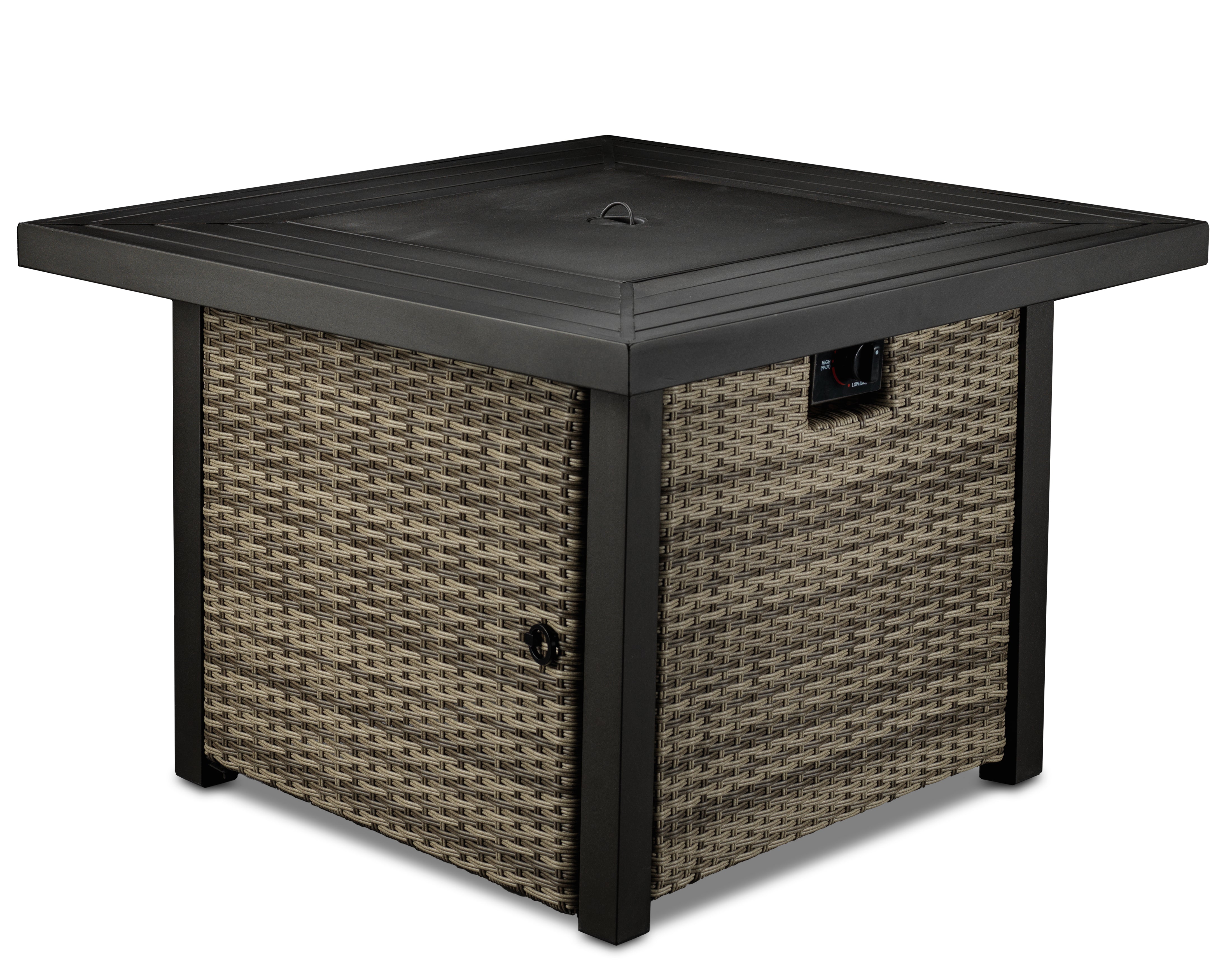Melville Two - Outdoor Square Fire Table - Blue