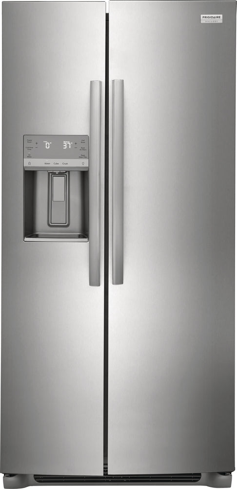 Frigidaire Gallery 36" 22.2 Cu. Ft. Stainless Steel Counter-Depth Side-by-Side Refrigerator - GRSC2352AF