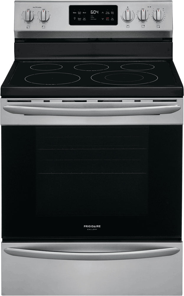 Frigidaire Gallery Stainless Steel Freestanding Electric Range with Steam Clean - GCRE302CAF
