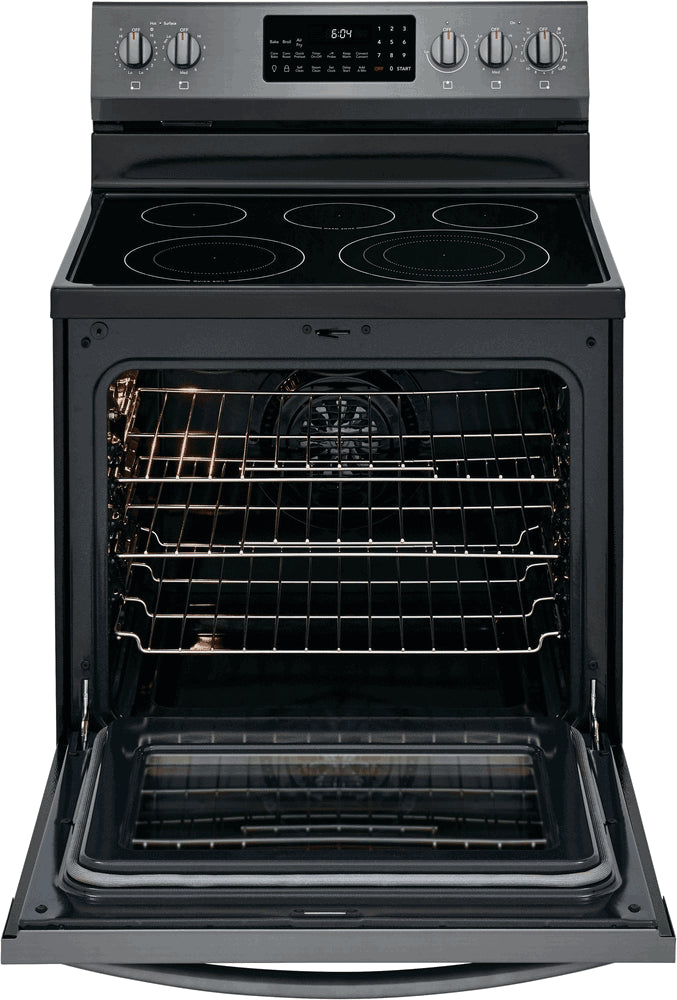 Frigidaire Gallery Black Stainless Steel Freestanding Electric Range with Air Fry - GCRE306CAD