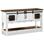 Pueblo 55" Sofa Table - Weathered White