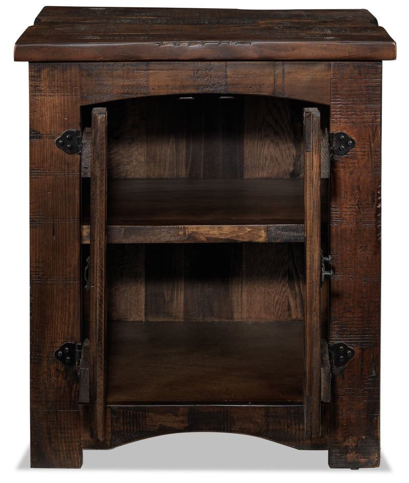 Mezcal End Table Walnut Leon's