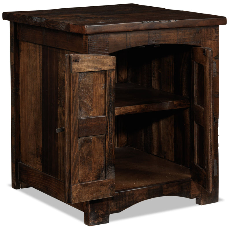 Mezcal End Table Walnut Leon's